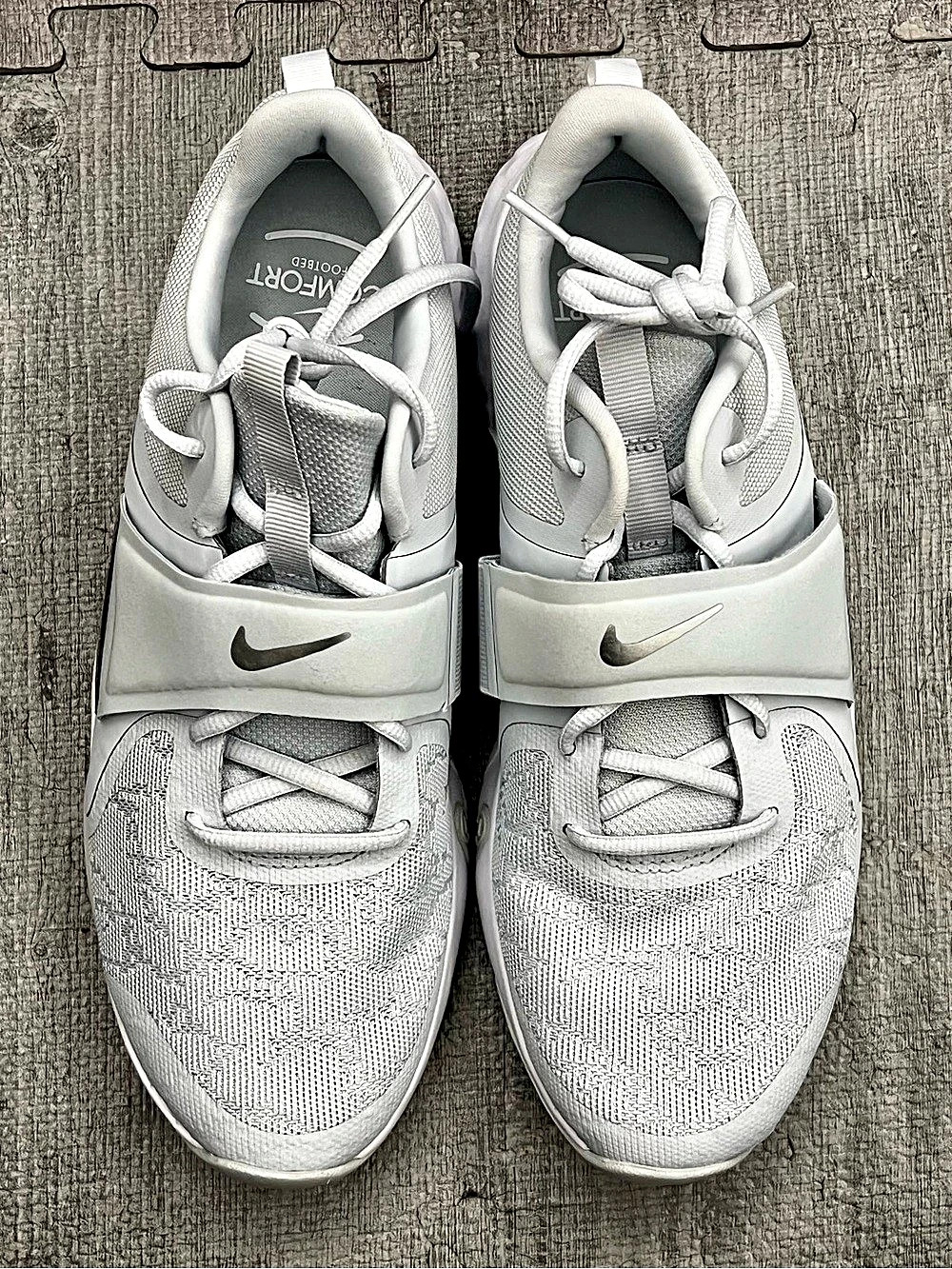 Nike Men’s Renew In-Season TR 12 Gray Hook & Loop Lace-Up Low Top DD9301-002